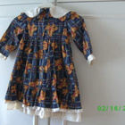 Kaunis nallekuvioinen vintage mekko koko n.98-100cm - pikkukuva 4