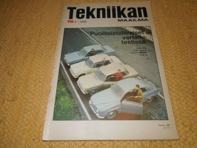 Tekniikan maailma 5/1968  Ford 15M , Bellet , Corona Saab 96