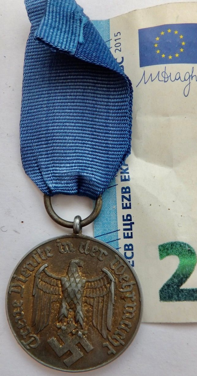 VANHA Mitali Natsi Saksa Wehrmacht 12 v Palveluksesta AITO
