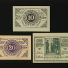 Itävalta Notgeld 10, 20, 50 Heller, Taufkirchen 1920 - pikkukuva 1