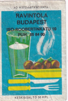 Helsinki, Ravintola Budapest. Tukkukauppojen Oy  .s44