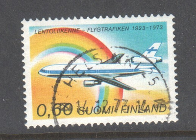 1973 lentoliikenne kaunisleimaisena.