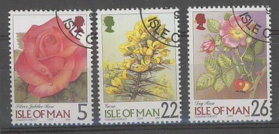ruusuja - Isle of Man Mi 807-9 o