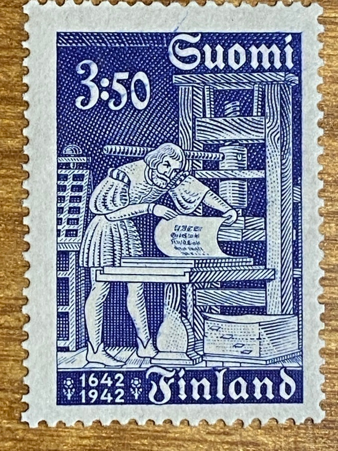 KIRJANPAINOTAIDON 300-VUOTISJUHLA 3,50MK**