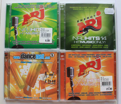 NRJ HITS ja DANCE NET 4 kpl tupla-cd