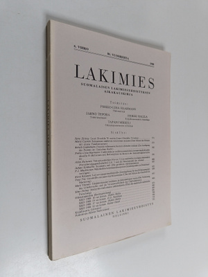 Lakimies 6/1988 : Suomalaisen lakimiesyhdistyksen aikakau...