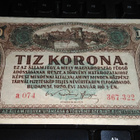 Hungary Unkari 10 Korona 1920 P60 VF - pikkukuva 1