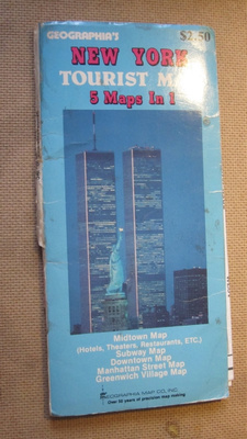 vintage New York Touriat Map