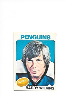 1975-76 OPC #148 Barry Wilkins Pittsburgh Penguins