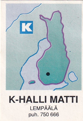 Lempäälä, K - Halli Matti,  Kartta  , Kesko     6/16