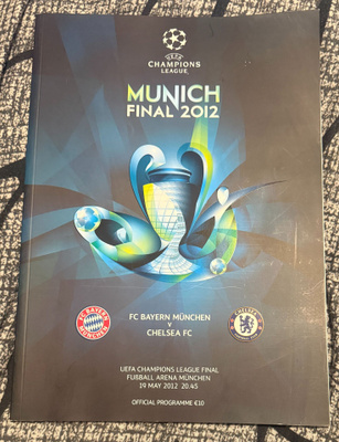UEFA CHAMPIONS LEAGUE FINAL MUNICH 2012 PROGRAMME
