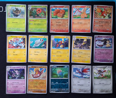 Pokemon kortit 15kpl (#74 Obsidian Flames)