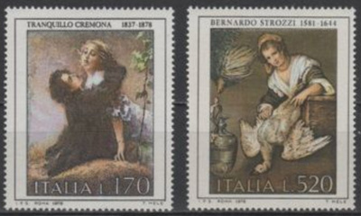 (S0255) ITALY, 1978 (Italian Art. Paintings) Mi ## 1621-1622