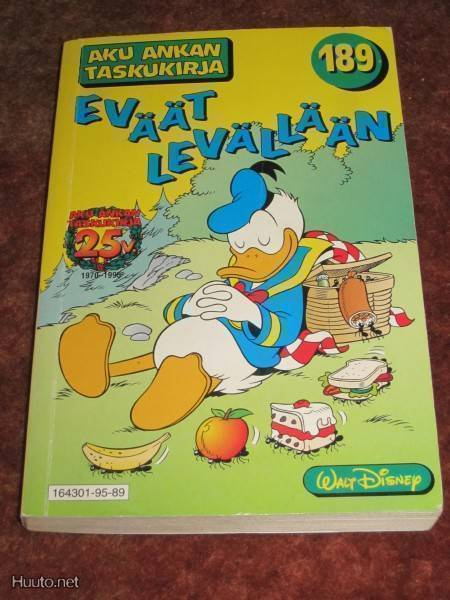 AKU ANKAN TASKUKIRJA 189 - EVÄÄT LEVÄLLÄÄN