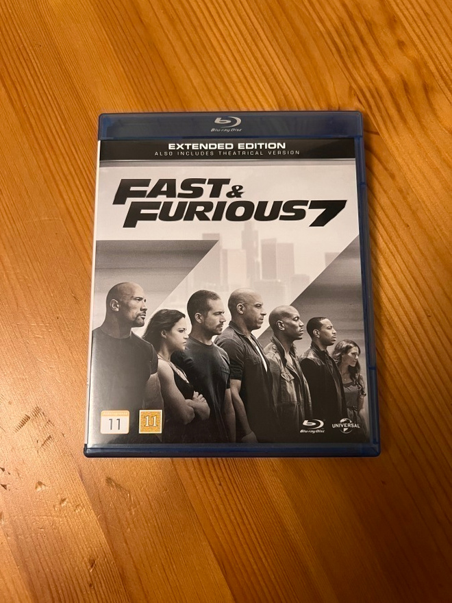 Fast & furious 7  blu-ray