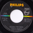 PAUL & PAULA; Holiday Hootenanny / Holiday for teens 7" - pikkukuva 4