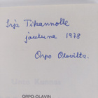 Unto Kunnas : Orpo-Olavin koettelemukset (signeerattu, te... - pikkukuva 3
