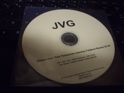 CDS : JVG : Etenee ( feat. Pete Parkkonen )