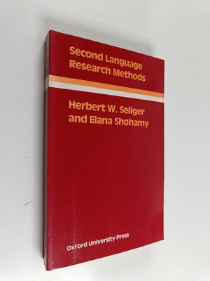 Herbert W. Seliger : Second language research methods