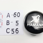 BMW vannekeskiöt – Hamann Musta-valko – 60mm (4kpl sarja) - pikkukuva 2