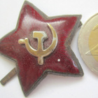 VANHA CCCP Kokardi Tähti Messinkiä Emali Sota-aika ISO - pikkukuva 1
