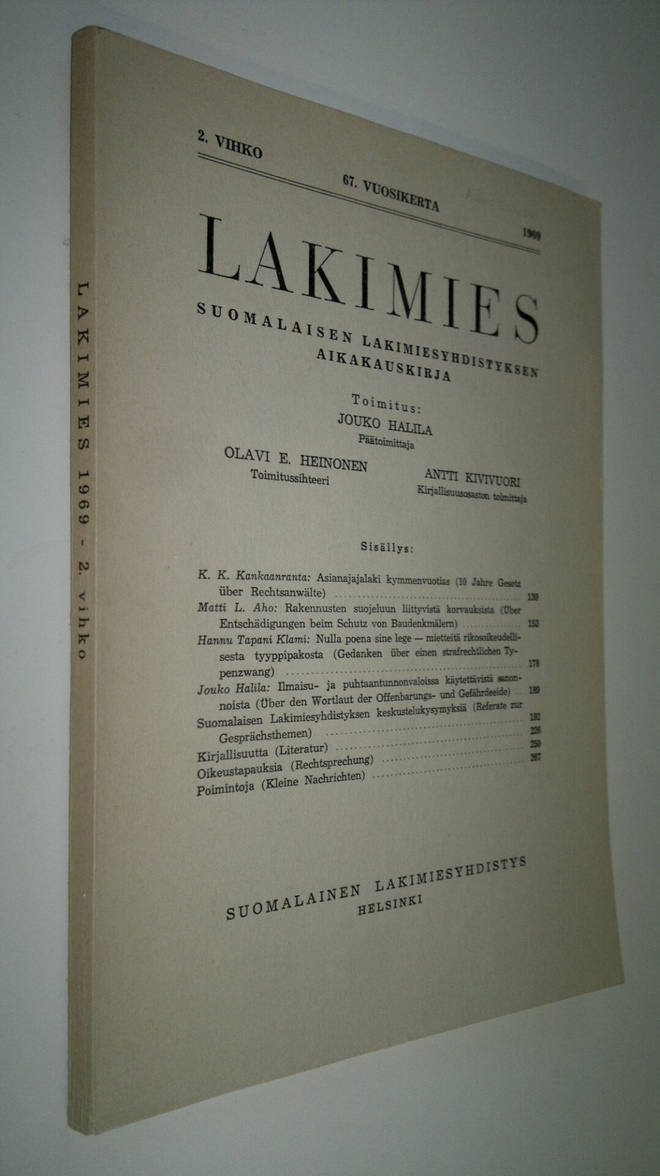 Lakimies 1969 nro 2