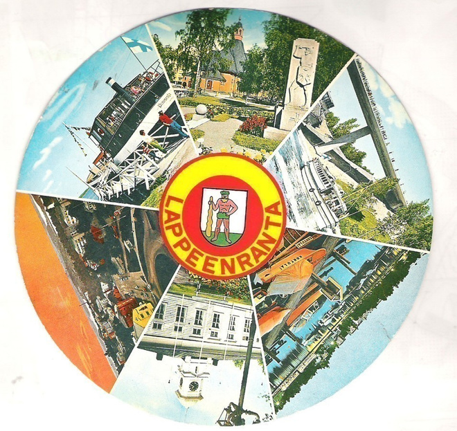 Pyörökortti, 4 kpl., Lappeenranta, Lappi, Norja, Italia.