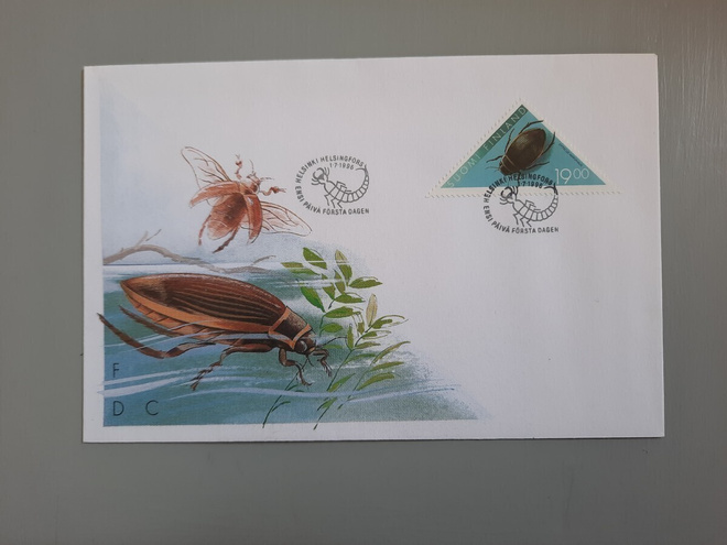 FDC Suomi 1996 19mk kovakuoriainen