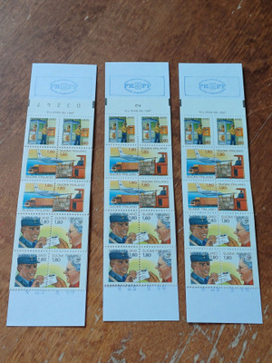 Posti Tele 350 vuotta 3 erilaista lukua.