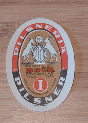 BOCK  Pilsneriä etiketti