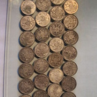 Erä 50 pennin hopearahoja (36 kpl) – Mukana mm. 1865, 1889, - pikkukuva 2