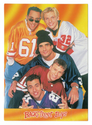 BACKSTREET BOYS Purkkakuvien keräilykortti 17/18 1998