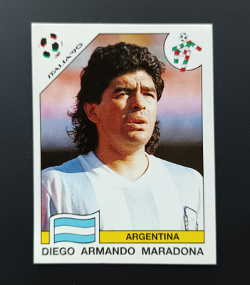 Panini World Cup 1990 #128 Diego Maradona