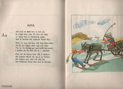 Nordman: Djur och bokstäver : ABC i vers och bild, Söd. 1924