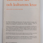 Erland Sundström : Censurens sax och kulturens krav - pikkukuva 2