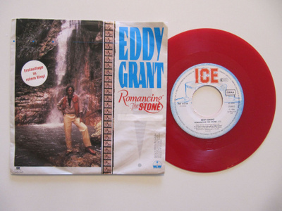 Eddy Grant – Romancing The Stone Punainen 7" sinkku