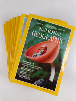 National geographic vuosikerta 1983 (Nr. 5 puuttuu)