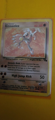 Hitmonlee #22 Pokemon Fossil Set RARE card