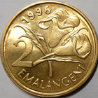Swaziland. 2 emalangeni 1996. - pikkukuva 1
