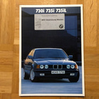 Esite BMW E32 7-sarja 730i - 735i - 735iL vuodelta 1986 - pikkukuva 1
