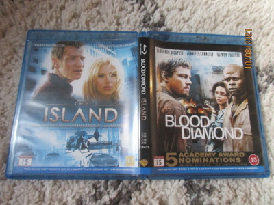 The Island+ Blood Diamond bluray