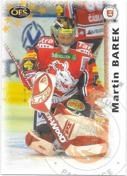 2003-04 OFS Plus #46 Martin Barek Pardubice TSEKKI MV