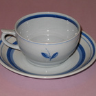Arabia: Vanha BLUE ROSE -TEEKUPPIPARI - pikkukuva 2