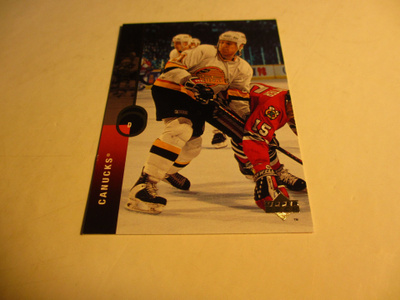 deck jääkiekkokortti canucks -94 jyrki lumme