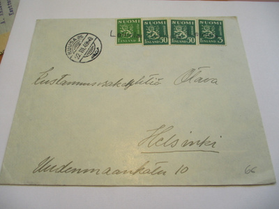 1949 Leinola rivil + Kuusa as. kuorella