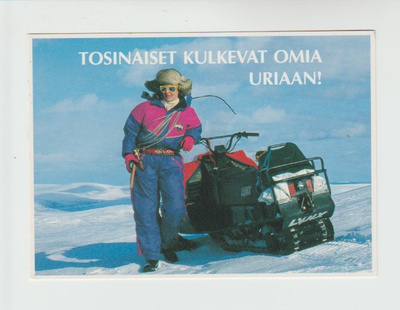 Postikortti, LAPPI, Moottorikelkkailija