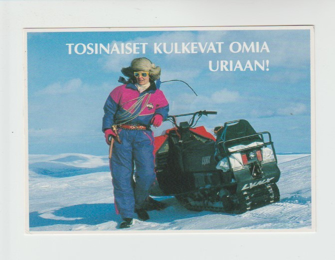 Postikortti, LAPPI, Moottorikelkkailija