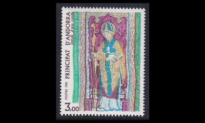 Andorra Fr 318 ** Uskonnollinen taide (1981)