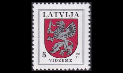 Latvia 373A_II ** Käyttösarja vaakuna 5 S -96 (1994)