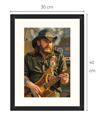 Uusi Lemmy Motörhead art print 30 cm x 40 cm